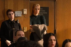 Karen Page in courtroom
