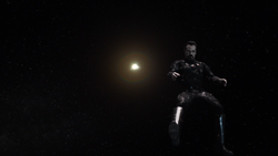  freezes to death in space