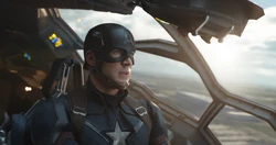 Captain America piloting