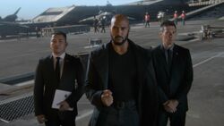 Mackenzie standing on the new 