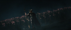 Odin leads the army