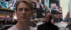 Steve Rogers y Nick Fury en Nueva York