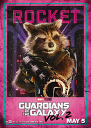 Rocket GOTG2 Poster