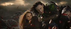 Loki saving Jane