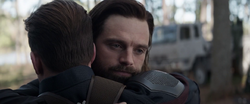 Bucky hugs Steve