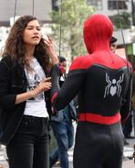 Zendaya Spider-Man BTS