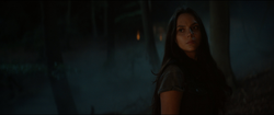 Laura talking to Logan