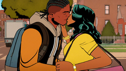Lonnie kisses Pearl
