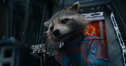 Rocket aiming his gun