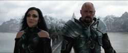 Hela and Skurge