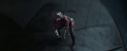 Ant-Man being flicked onto  