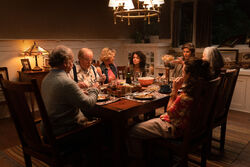 The Walters have dinner