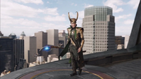 Loki en la cima de la Torre Stark