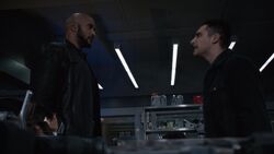 Mackenzie being confronted by 