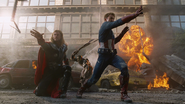 Thor & Cap Recall Their Weapons