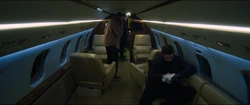 The plane being flown towards 