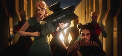 Pepper, Shuri and Dora Milaje