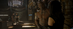 Drax learns Mantis' secret