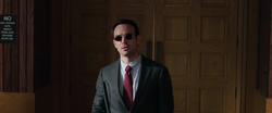 Matt Murdock enters courtroom