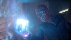 Red Skull Wields the Tesseract