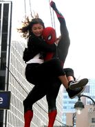 Michelle Spider-Man FFH BTS
