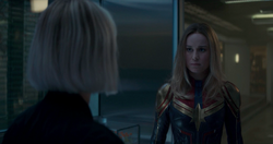 Captain Marvel meets the Avengers