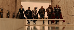 Loki, Sif, Warriors Three & Thor