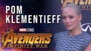 Pom Klementieff Live at the Avengers Infinity War Premiere