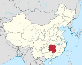 Map of Hunan