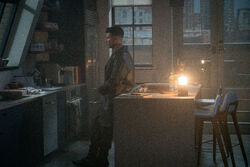 Frank in Matt's Apartment