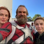 Alexei, Nat and Yelena (stunts) BTS