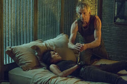 Elektra's deadly wounds are treated by 