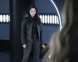 Kora blocks 's path through the ship