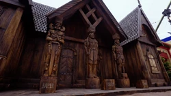  statues of three  at the 