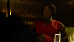 Dillard watches  bringing drinks