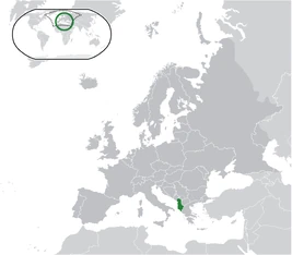 Map of Albania