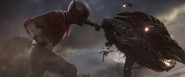 Ant-Man punches Leviathan