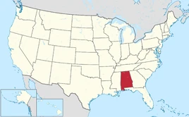Map of Alabama
