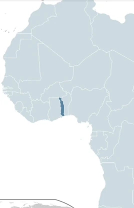 Map of Togo