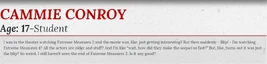 Cammie Conroy Interview