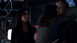 Skye hugs Coulson