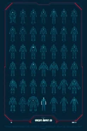 Iron Man Armors Poster