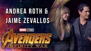 Andrea Roth and Jaime Zevallos Live from the Avengers Infinity War Premiere