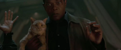 Nick Fury and Goose the (Mother)Flerken