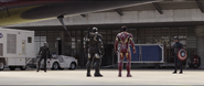 Black Panther, War Machine, Iron Man & Captain America