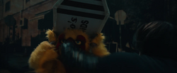 Bucky punches the Chicken Man