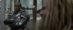 War Machine looks at Thor