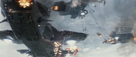 Helicarriers atacando