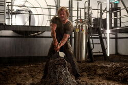 Thor tries to lift Mjolnir