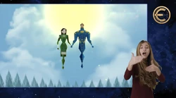 Ikaris and  fly off together